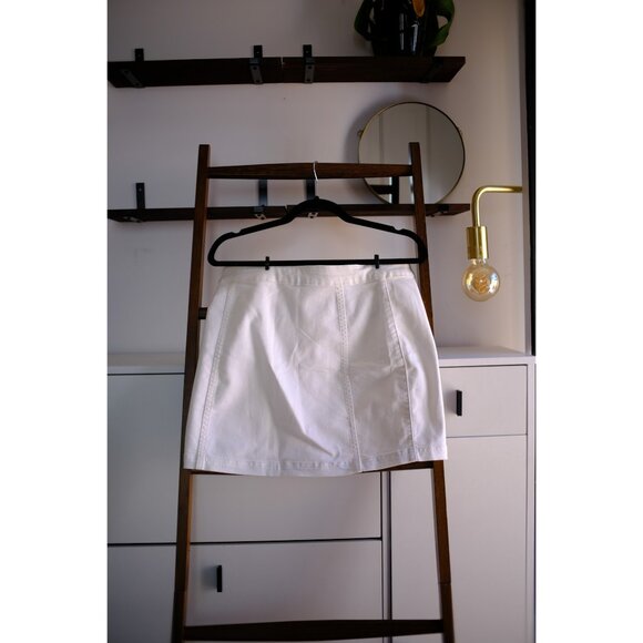 Free People Little Daisies Mini Skirt - Ivory - 10 - New Without Tags - Picture 7 of 7